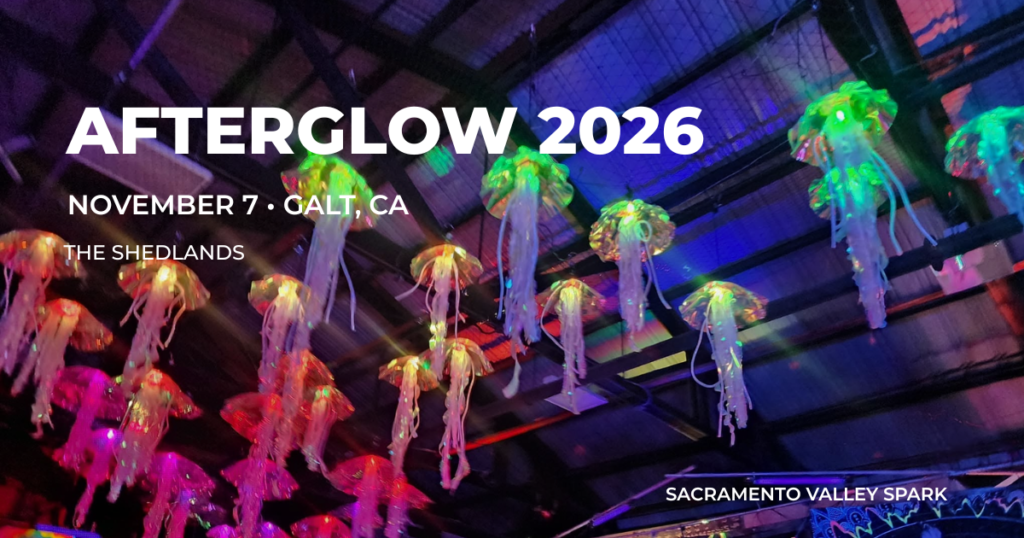 Afterglow 2026, November 7 in Galt, CA, featuring Jellyfish Art by Erin St. Blaine.
